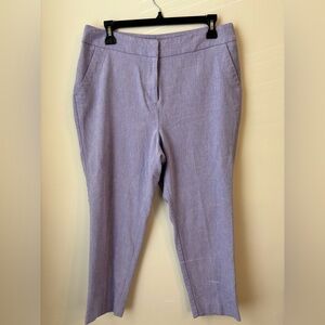 Avenue Light Purple Ankle Pants